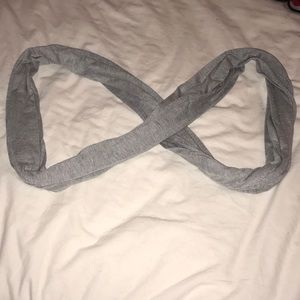 Light grey infinity scarf